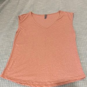 Women’s extra-large tank top coral pink heathered soft like new no stains